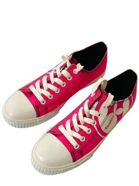 Pittsburgh Steelers Sneakers 8 Foco Womens Low Top Canvas Tennis Shoe Pink White